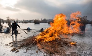 Nádégetés a Bujtosi-tónál